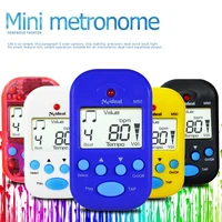 mini professional lcd clip on digital tuner metronome for guitar piano violin electronic metronome musical instrument accessory