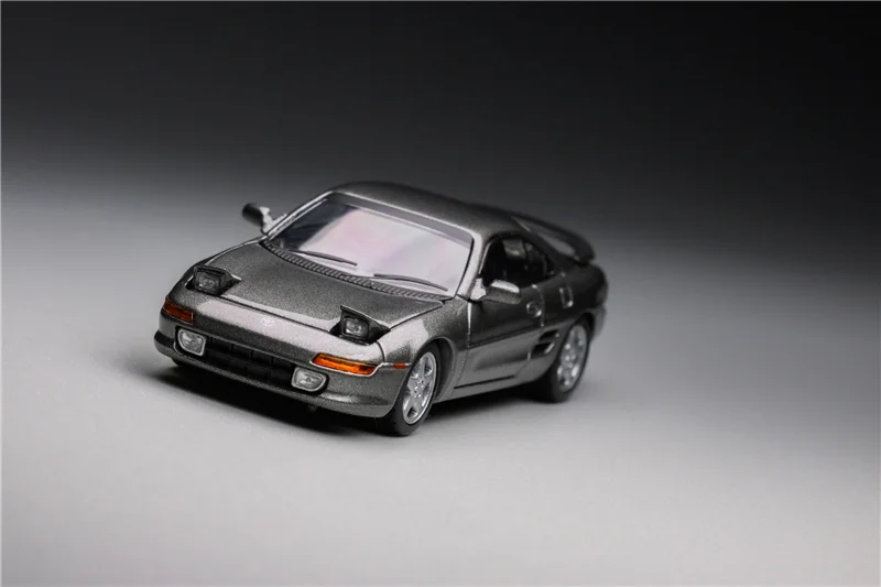 

MicroTurbo 1:64 TOYOTA MR2 SW20 metallic grey Diecast Model Car