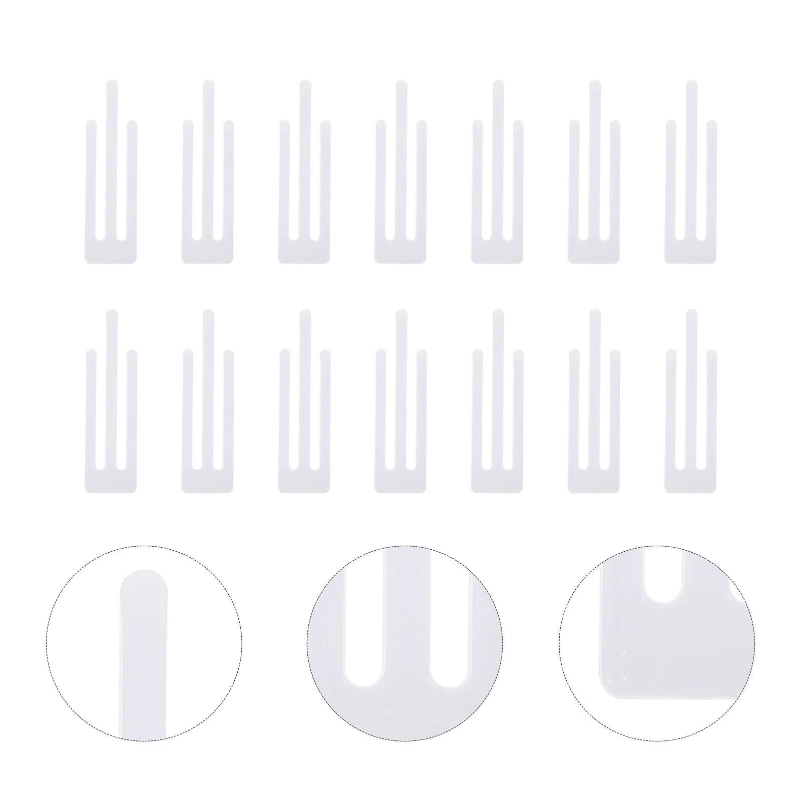 

500 Pcs Shirt U Shape Clips Plastic Shirt Clips Shirt Folding Clips Garment Clamps T Shirt Clip Clothes Fixing Clips