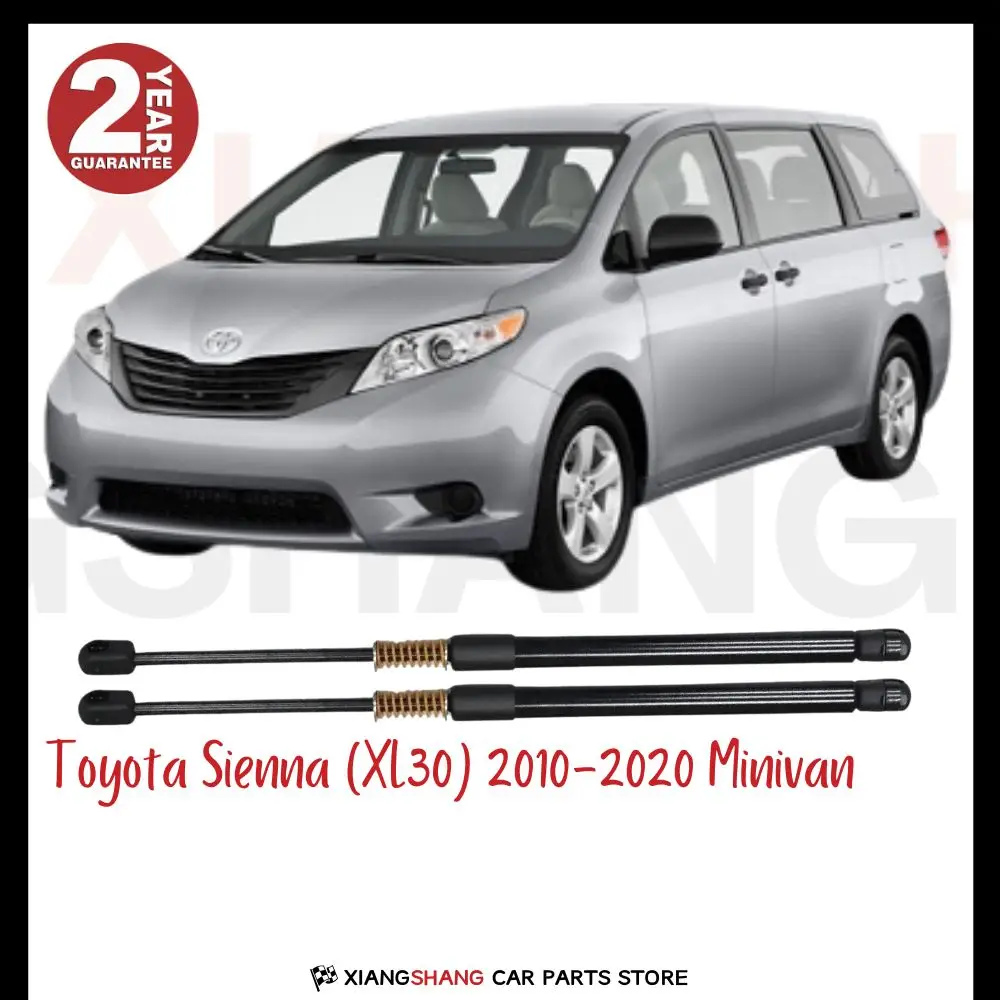 Фото 2 шт. задний демпфер задней двери для Toyota Sienna (XL30) 2010-2020, минивэна с пружинным каркасом багажника, газовые стойки с зарядкой №1