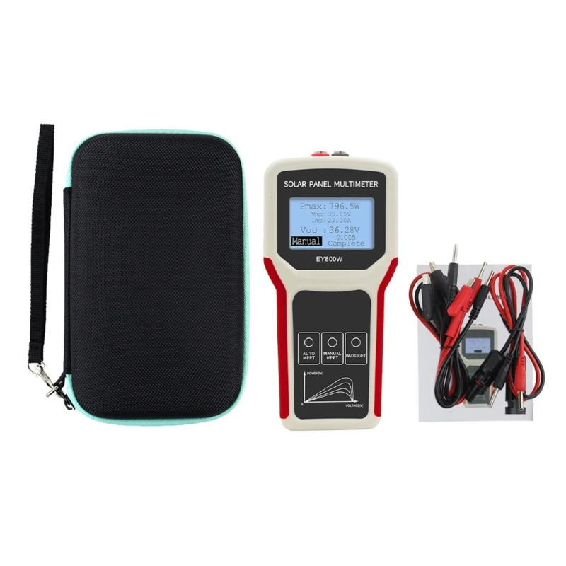 

LCD Display Solar Panel Multimeter 800W Photovoltaic Tester Current UtilityTool for Solar PVTesting MPPT Drop Shipping