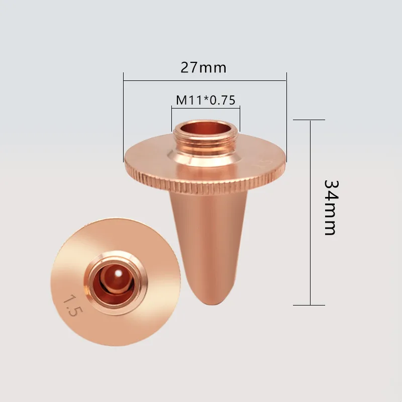 

Волоконно-лазерная насадка Boci D27 H34 M11, одинарная двойная насадка 1,2 1,4 1,8 2,0 для лазерной головки Boci BLT421 BLT441 BLT461 BLT481