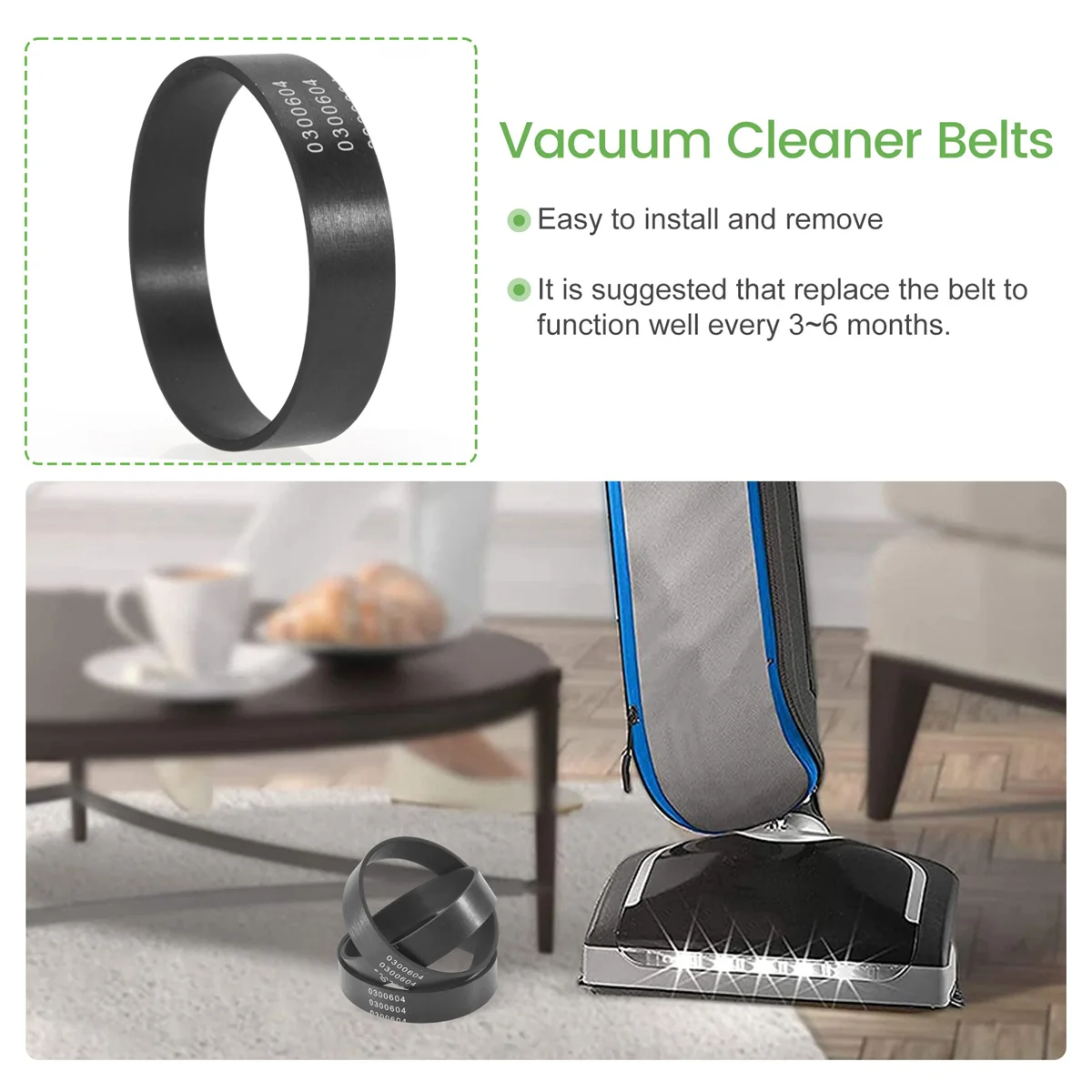 Сменные ремни для пылесоса Oreck XL 0300604 8 шт.