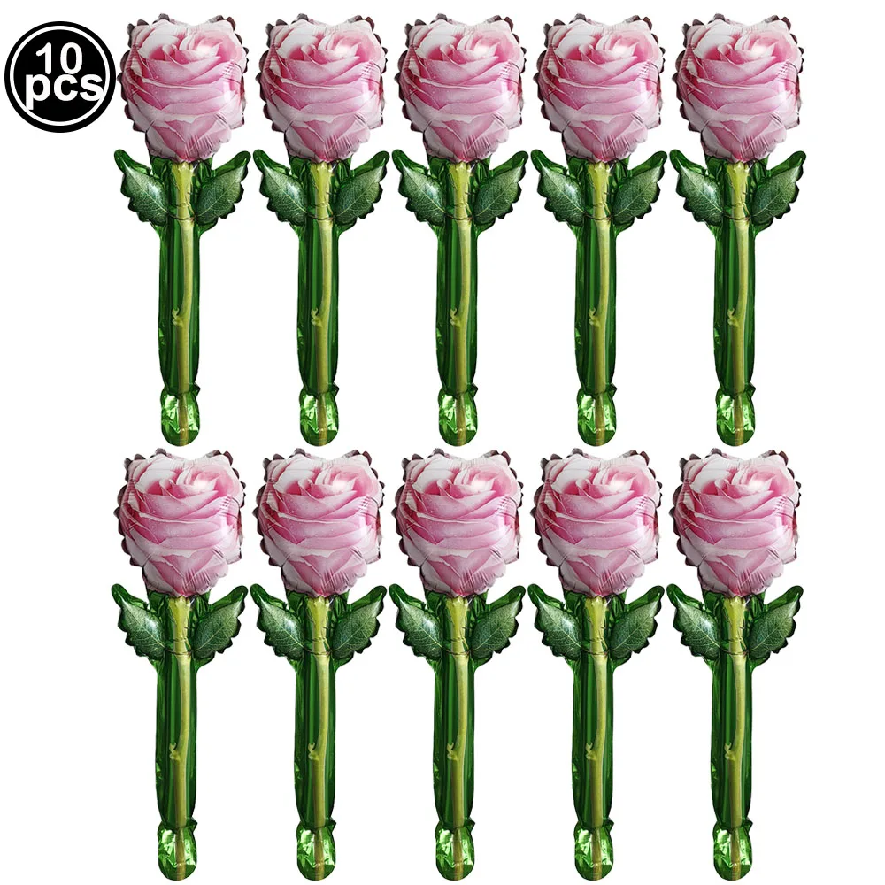 

Мини-шары в форме розы 10 шт.