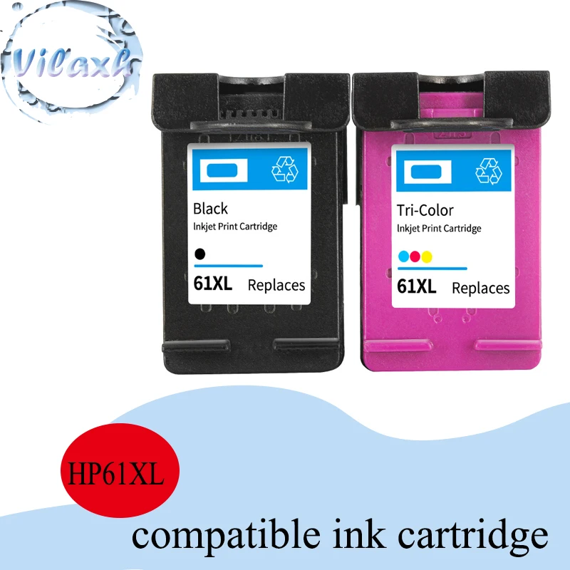 Совместимый картридж Vilaxh для принтеров HP61 61 XL Envy 5530 Deskjet 2540 1050 2050 2510 3050 3054 3000 1000