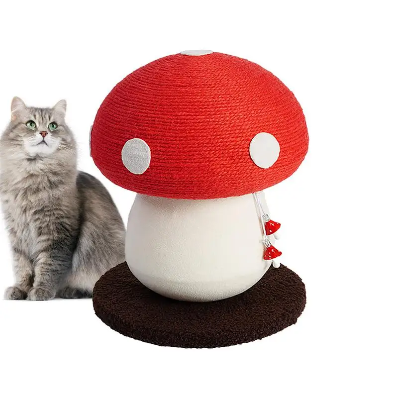 

Mushroom Cat Scratching Post Sisal Cat Posts And Scratchers Multifunctional Interactive Cat Toys Cute Cat Scratcher For Indoor