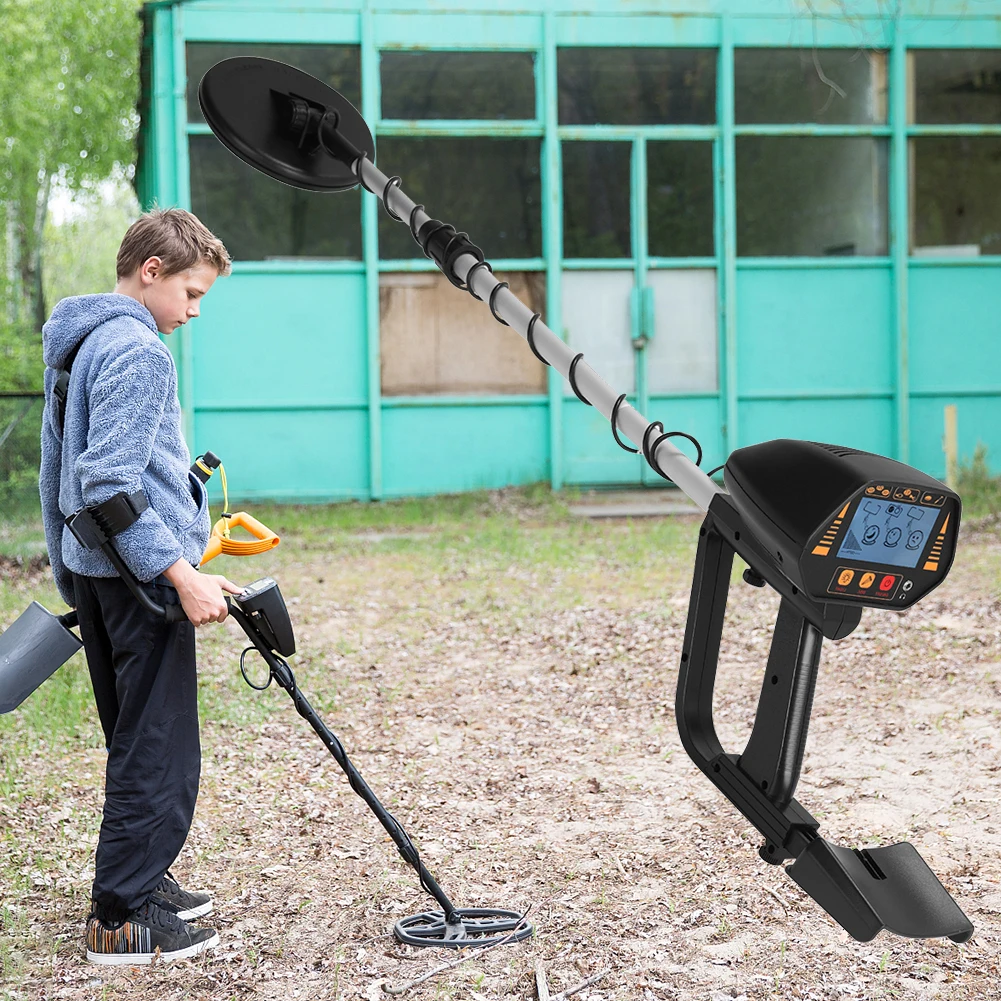 

Ручной подземный металлоискатель для ювелирных изделий, водонепроницаемый детектор с ЖК-дисплеем для охотников за сокровищами