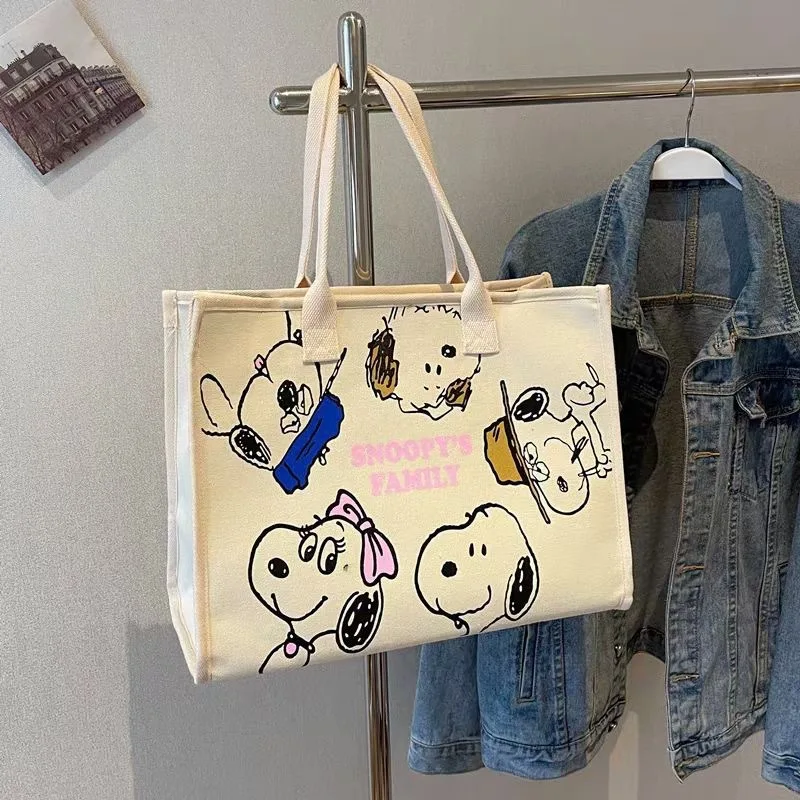 Холщовая Сумка для женщин Большая вместительная сумка 2024 новая мультяшная с