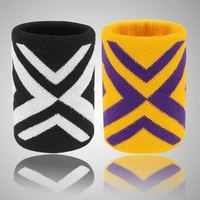 1pcs men women sport wrist protector towel cuff gym fitness power training knitted bracers elastic wrist band wipe sweat