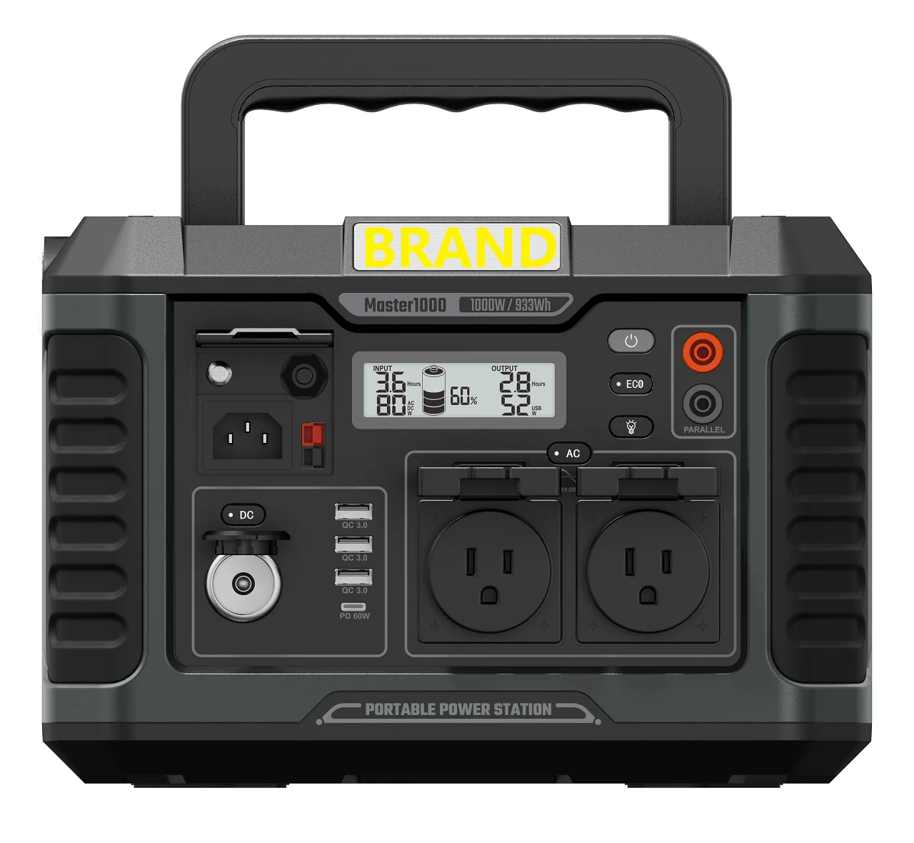 

1000W Portable Power Station Parallel Connect Fast-Charging UPS