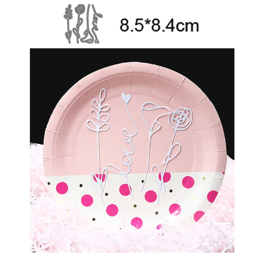 

4 шт./компл. цветы 2022 новое поступление металлические пресс-формы декоративный Скрапбукинг альбом фото штампы нож Лезвие штамп тиснение