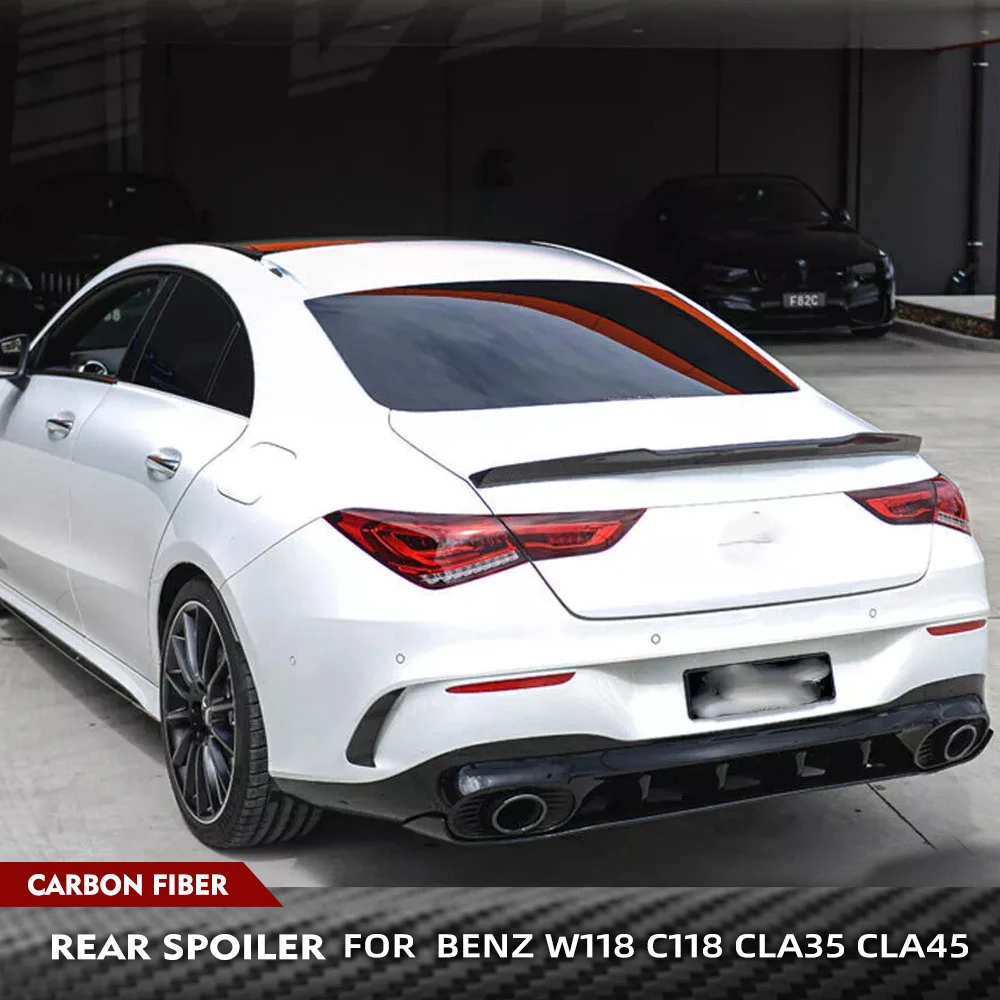 

Спойлер из углеродного волокна для Mercedes-Benz CLA Class W118 C118 CLA35 CLA45 2019-2022