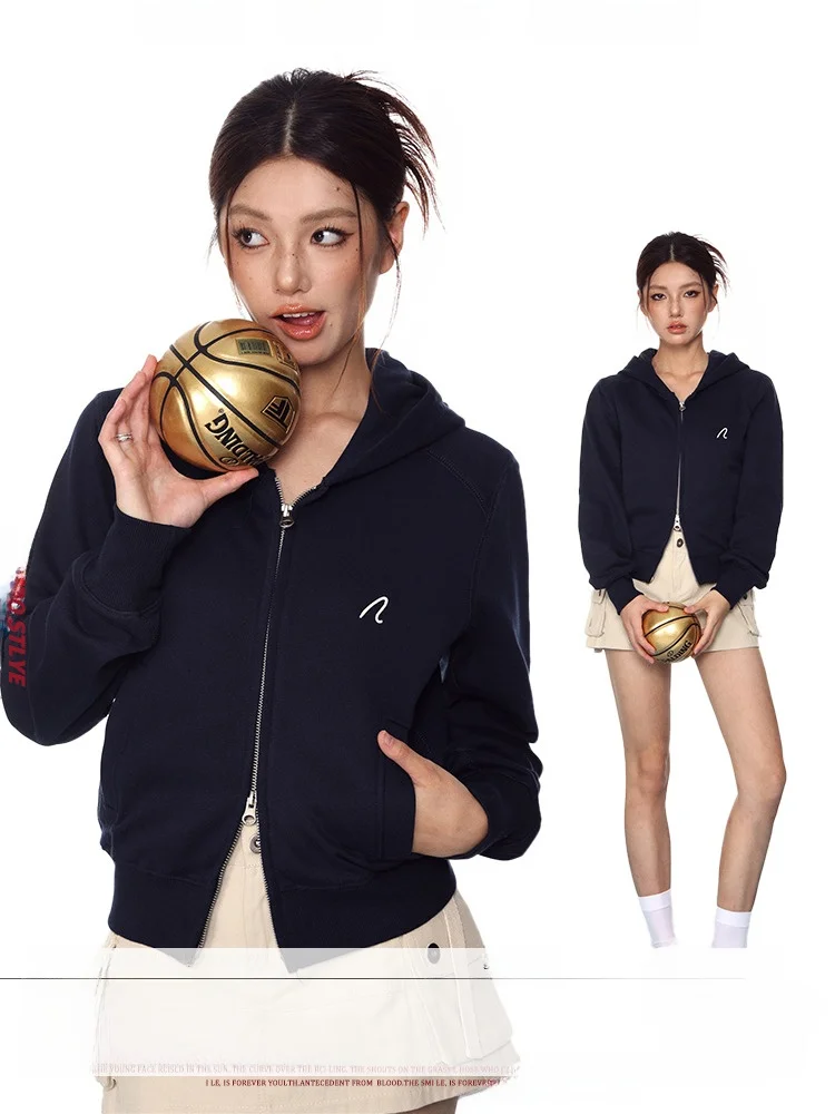 Shiyue Американская толстовка с капюшоном и длинными рукавами Верхняя одежда