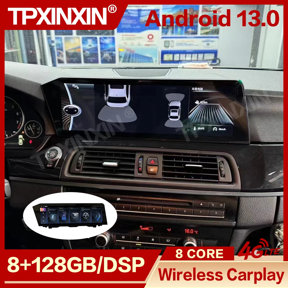 Автомагнитола с Android мультимедиа для BMW 5 серии 2010 2011 2012 2013 2014 2016 2017 GPS-навигатор