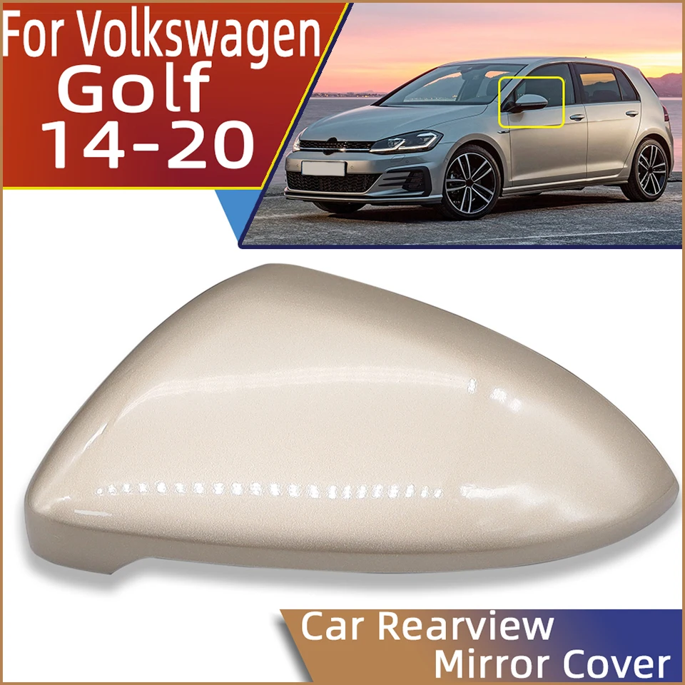 

Car Door Rearview Mirror Cover Cap Lid Housing Shell For Volkswagen VW Golf MK7 7.5 2014 2015 2016 2017 2018 2019 2020 Painted