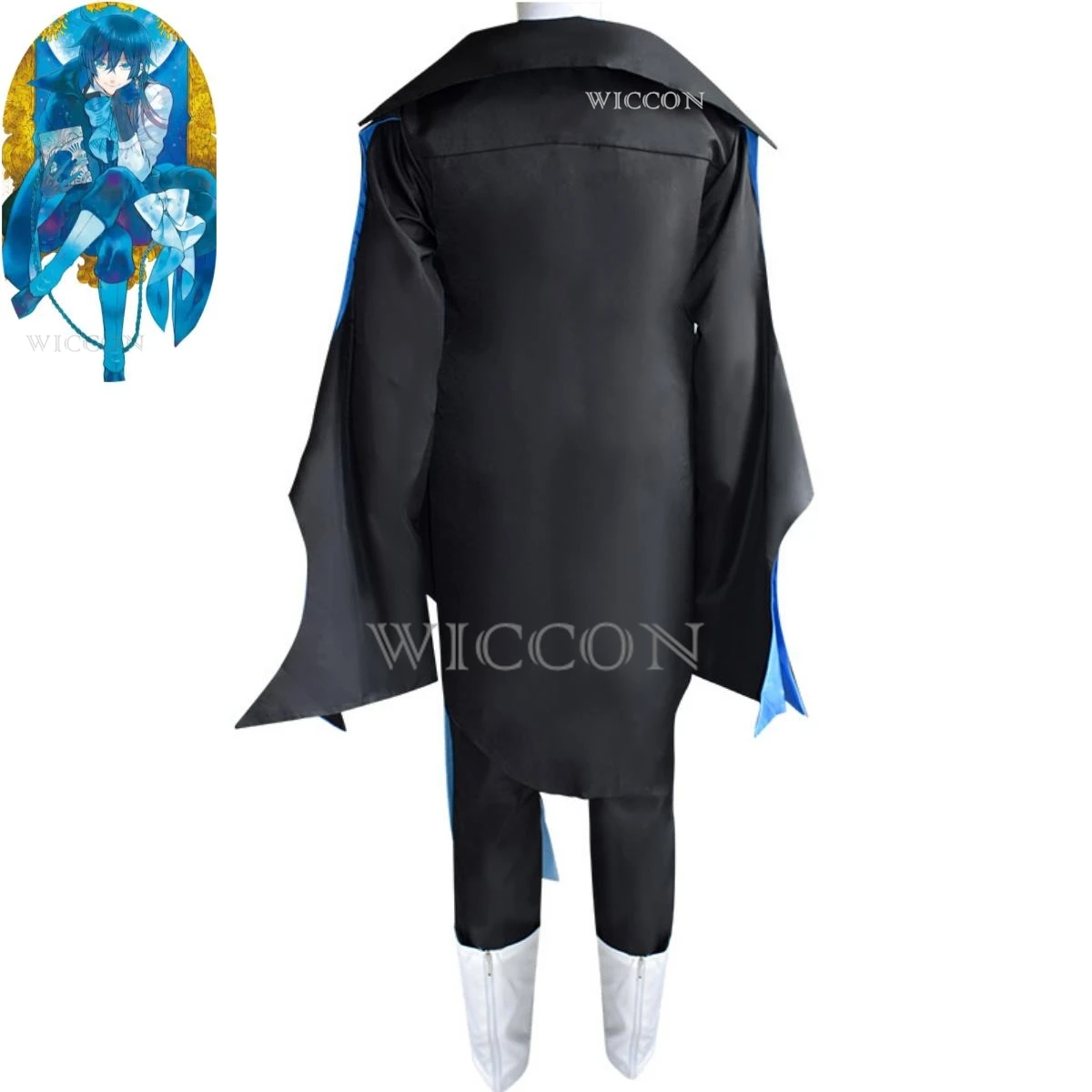 Костюм для косплея ванитас из искусственного аниме костюм с париком и плащом
