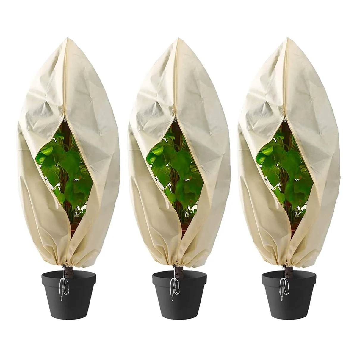 3 упаковки зимние колпачки для растений 31 5x47 дюйма