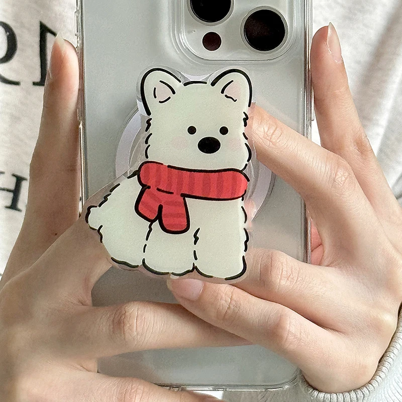 Корейский симпатичный мультяшный шарф для щенка Magsafe магнитный держатель