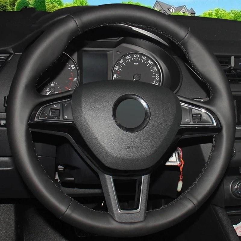 Индивидуальная искусственная Нескользящая кожа для Skoda Octavia Fabia Rapid Spaceback Superb (3
