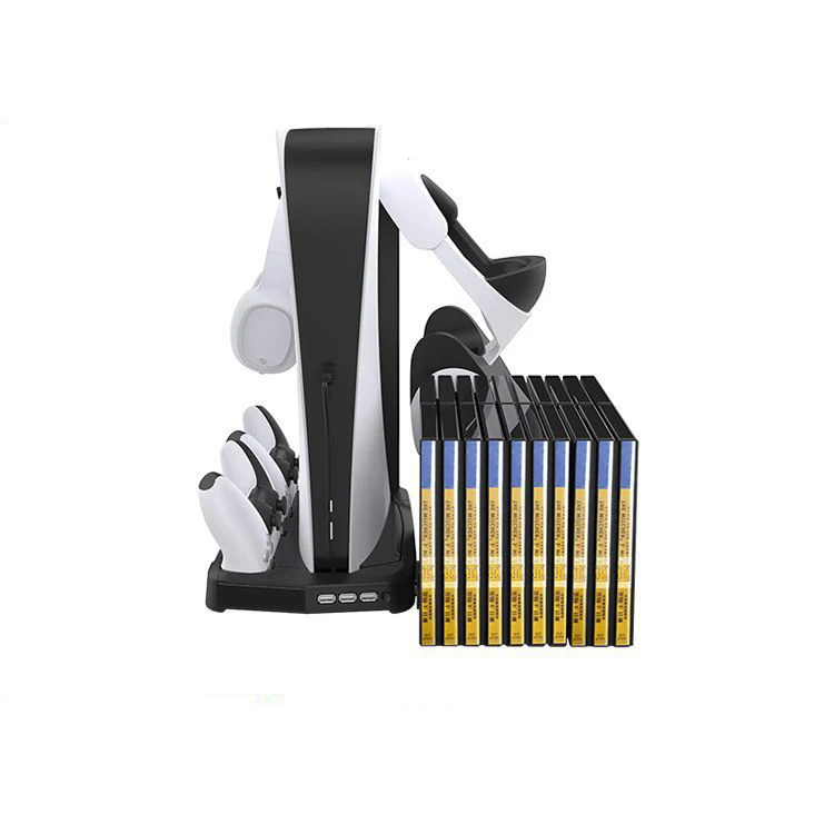 

Долговечное зарядное устройство для игровой консоли, гибкие детали с игровым слотом, 3 порта концентратора, контроллеры Dualsense, игровые аксессуары, новый дизайн