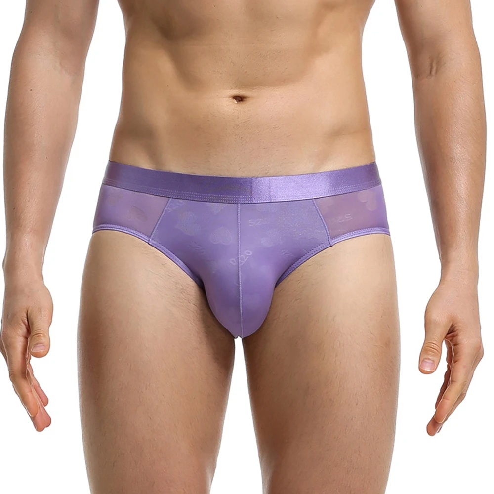 

Panties Mens Briefs Breathable Comfortable Double Layer Underwear Fashionable Nylon See Through Sexy Transparent