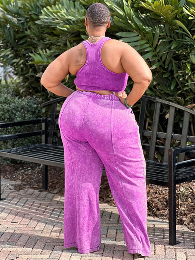Plus Size Pants Sets Women New in Summer Clothes Two Piece Outfits Sweatpants Matching Tracksuit Whole 3xl 4xl 5xl 6xl