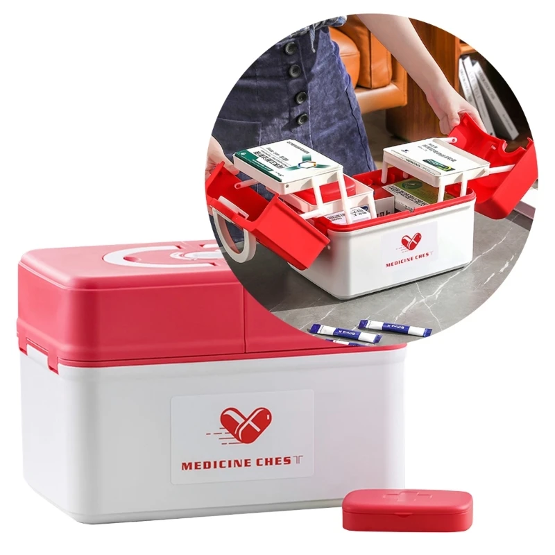 

Контейнер-органайзер с ручкой для оказания первой помощи, 5 Гб