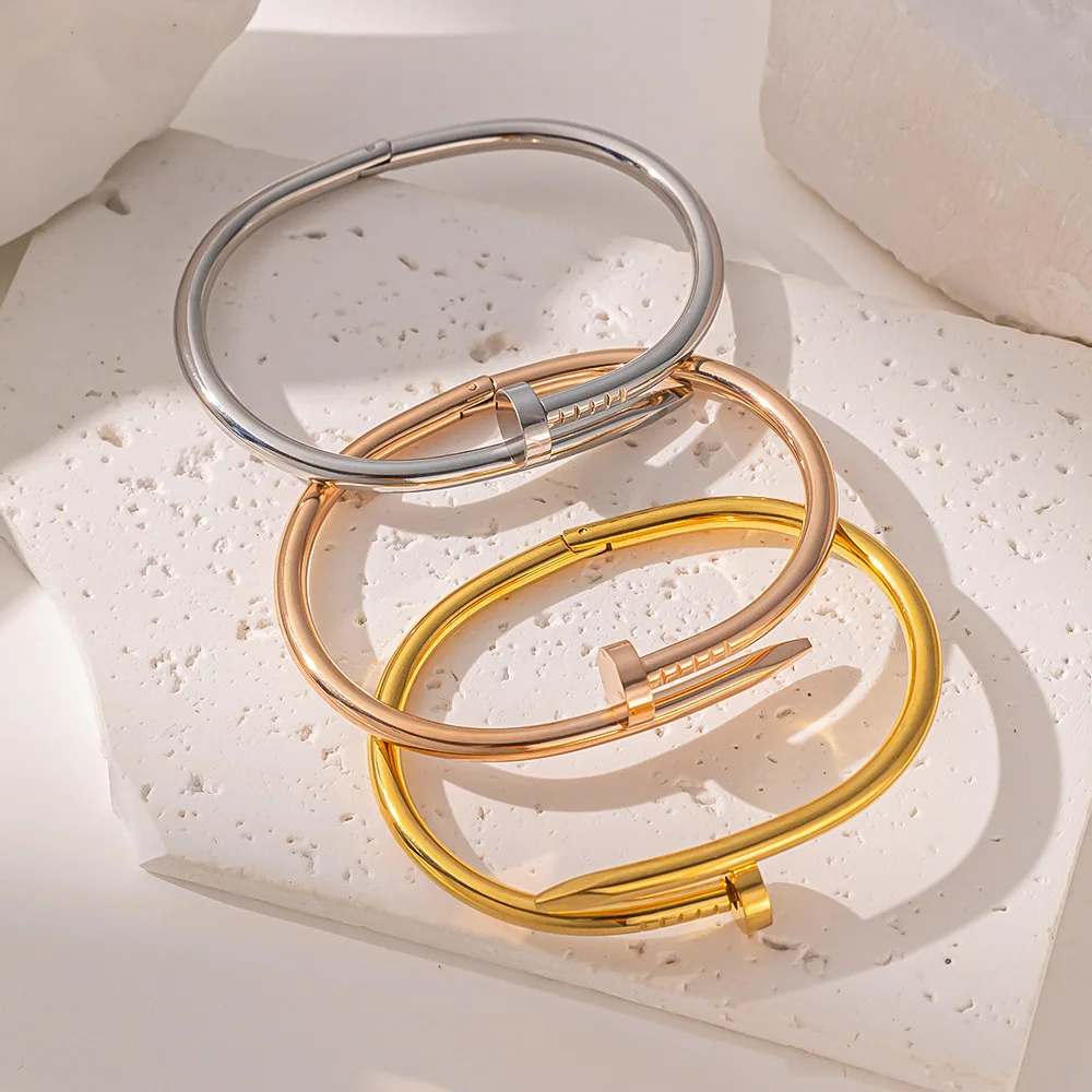 Модные нишевые браслеты UILZ из титановой стали 316L для мужчин и женщин матовый