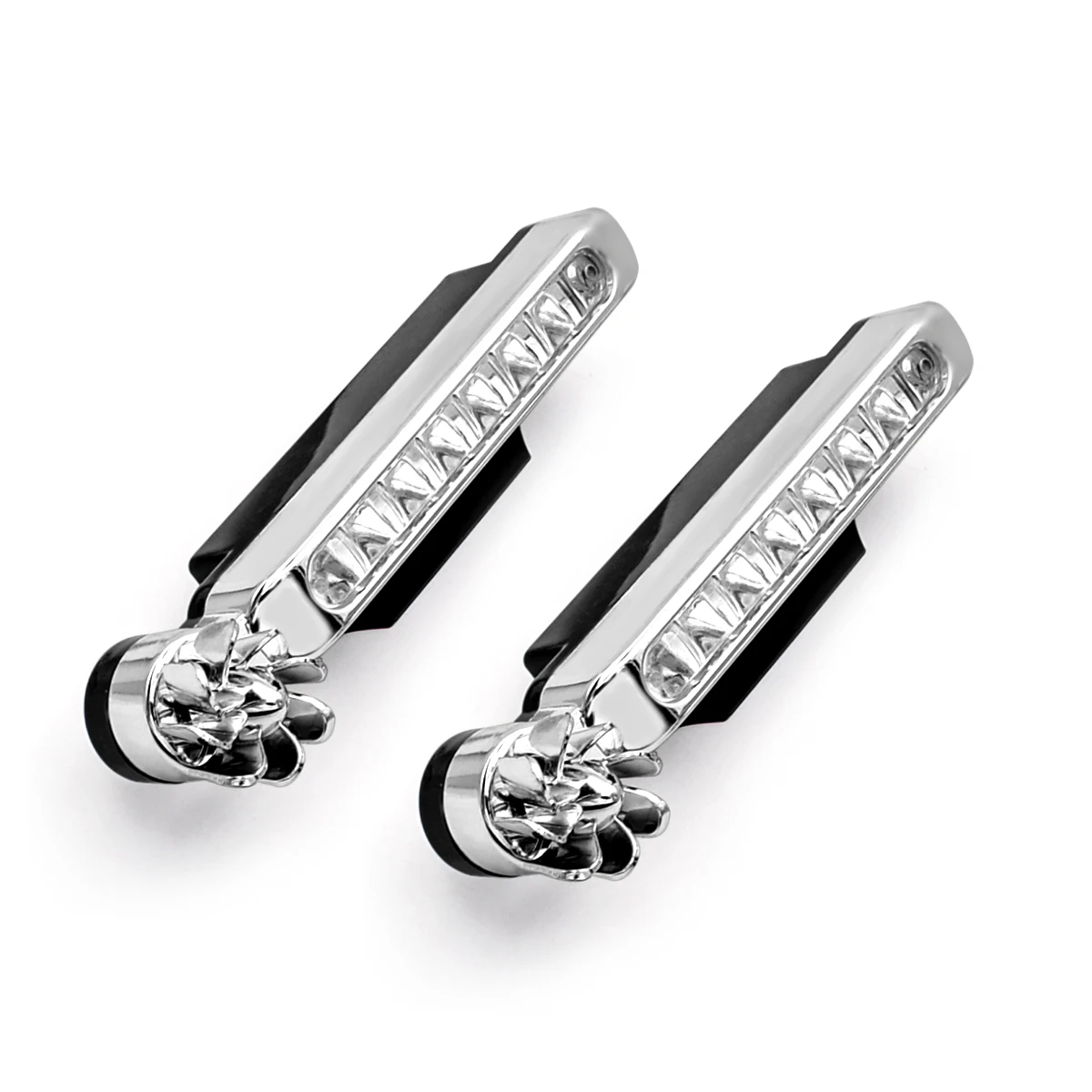 

2Pcs Wind Energy No Need External Power Supply Car Daytime Running Lights 8 LED DRL Daylight Headlight Lamp Bulb Cool Styling
