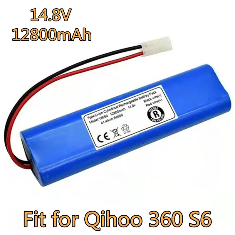 

14.8V 12800mAh Battery Pack for Qihoo 360 S6. Robotic Vacuum Cleaner Spare Parts Accessories Replacement Batteries