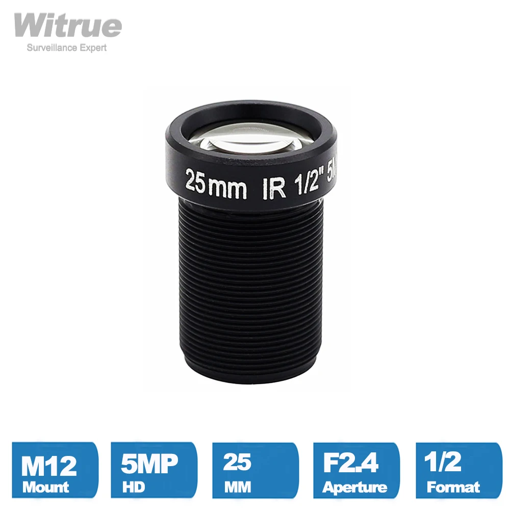 

Witrue 5Мп объектив CCTV 25мм для AHD камер