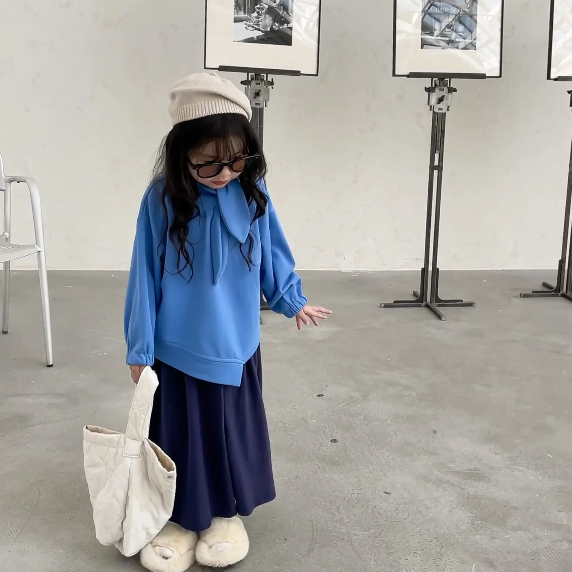 Толстовка жилет юбка юбка-джампер весна-осень новая корейская мода повседневная