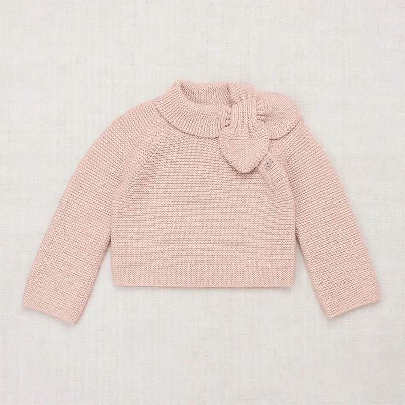 Вязаный свитер на 2200 МП для девочек классический винтажный с персиковым