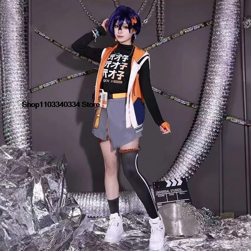 Костюм для косплея Belle ZZZ Zenless Zone Zero Wise Man Woman Girl Player полный парик Akira Bel Белла на