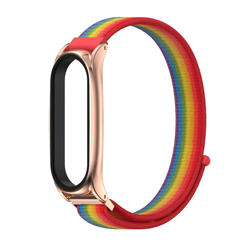 Bracelet for Mi Band 6 Strap Nylon Sport Loop Watch Belt Pulsera Correa Mi Band 4 Wristband for Xiaomi Mi Band 5 4 3 Bracelet