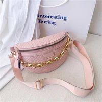 waist bag for women plaid pu leather fanny pack fashion shoulder bag female shopper purse belt handbag 2022 luxury bags