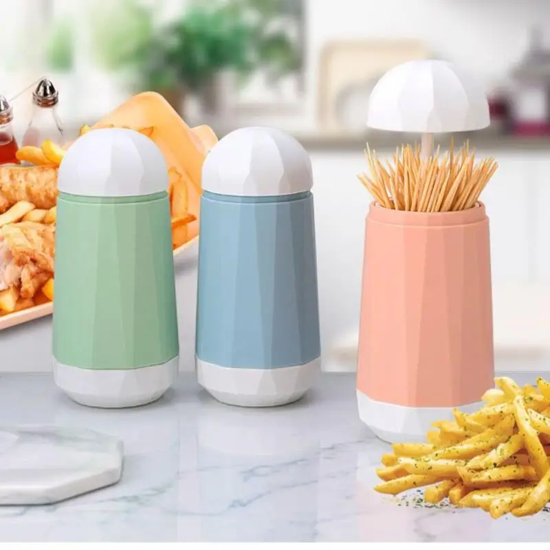 

Home Creativity Automatically Pops Up Toothpick Dispenser Home Living Room Dining Room Toothpick Storage Box For Toothpicks