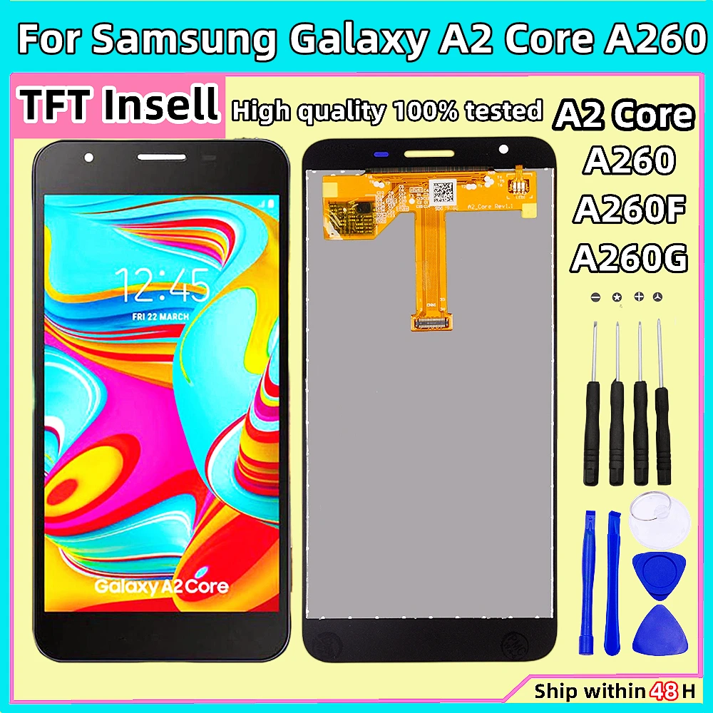 

Original LCD For Samsung Galaxy A2 Core A260 A260G A260F/DS Display Touch Screen Digitizer Assembly Replacement For Samsung A260