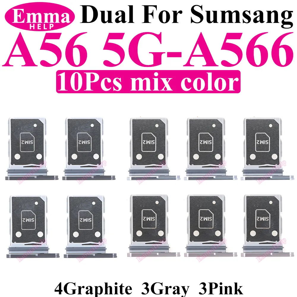 Фото Для Samsung A06 A16 A26 A36 A56 A05 A05s A15 A25 A35 A55 Лоток для SIM-чипа Слот Держатель SIM-карты Карман A066 A165 A166 A266 A366 A566 №3