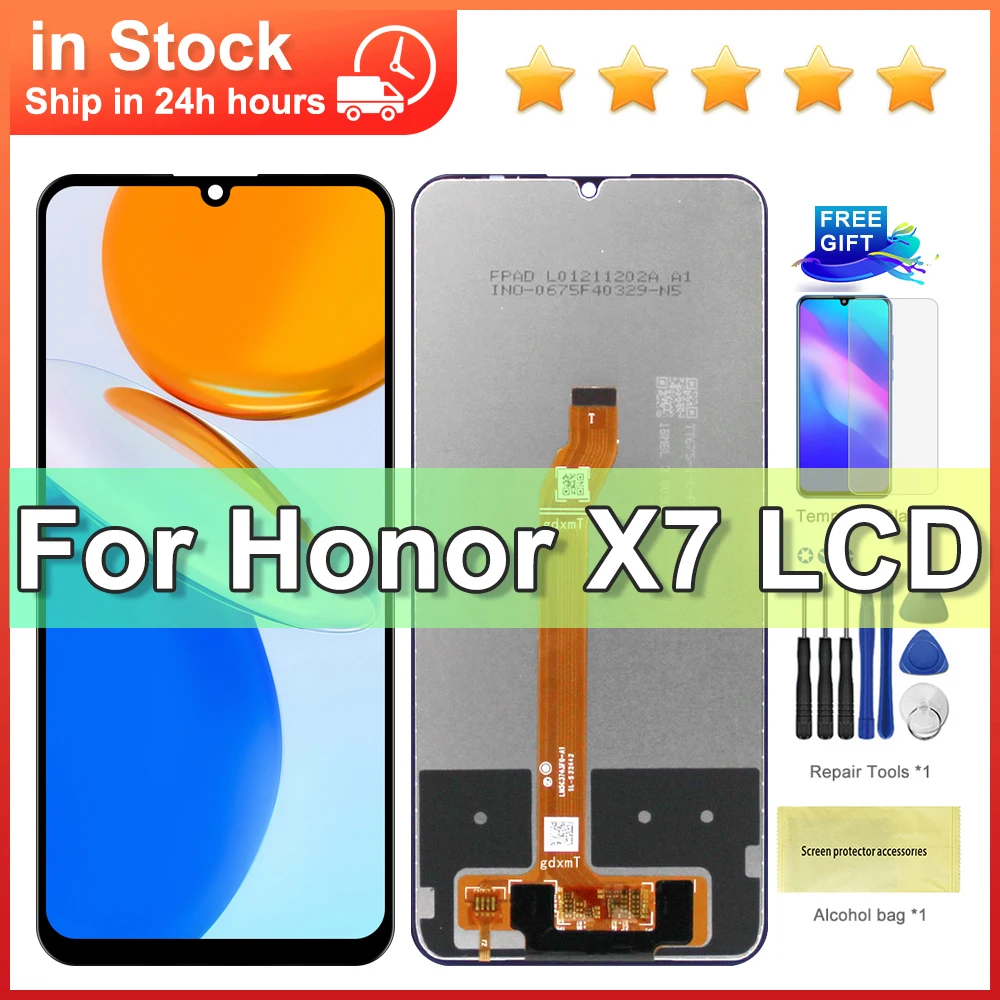 Honor X7 ЖК-дисплей с сенсорным экраном и дигитайзером 6 74-дюймовый емкостный экран