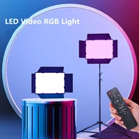 rgb led photo studio light 3000k 6500k cri95 for youbute live video lighting portable video recording photography panel lamp