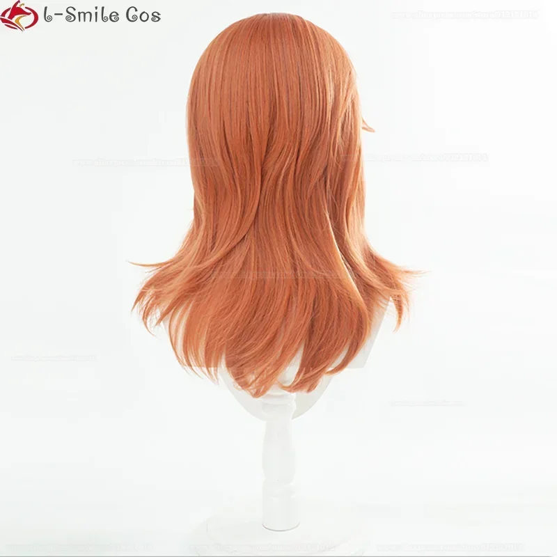 Новый аниме Бензопила Человек Ангел Дьявол Косплей Парик Оранжевый Вьющийся