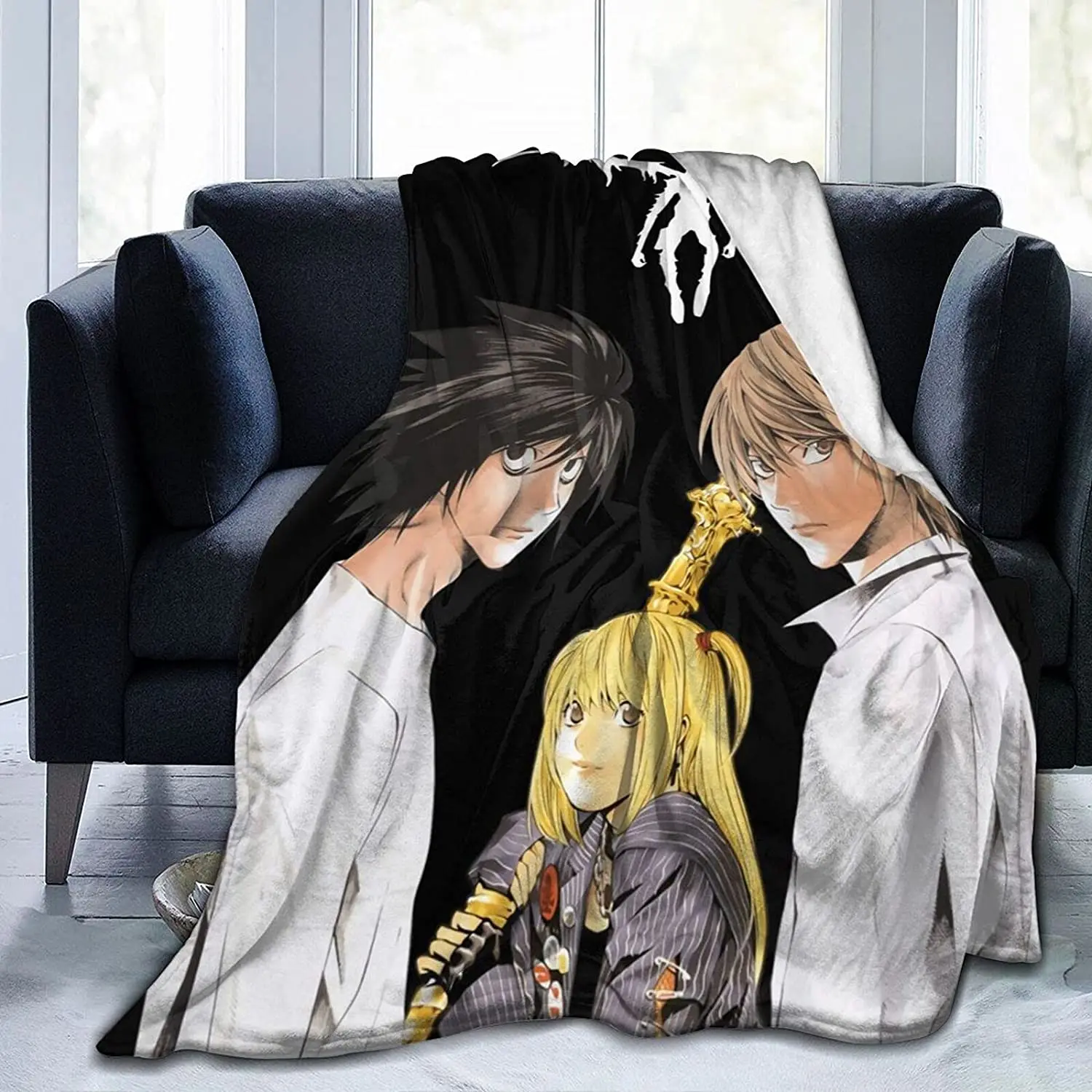 

Light Yagami Fluffy Soft and Comfortable Blanket, Anime Warm Embrace of Sympathy