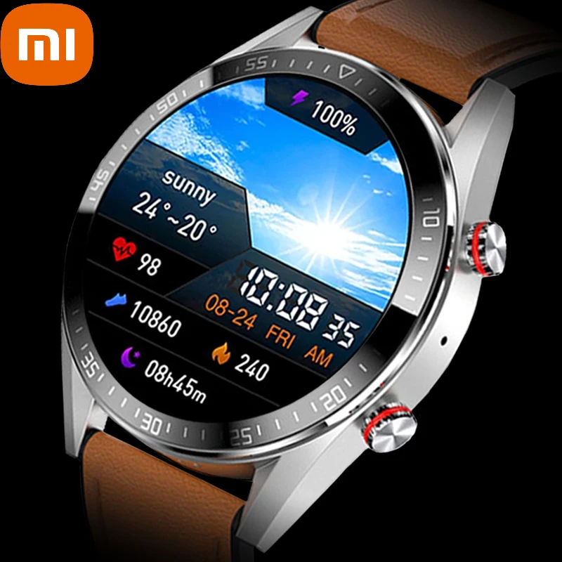 

Xiaomi 2021 New 454*454 Screen Smart Watch Always Display The Time Bluetooth Call Local Music Smartwatch for Mens Android TWS