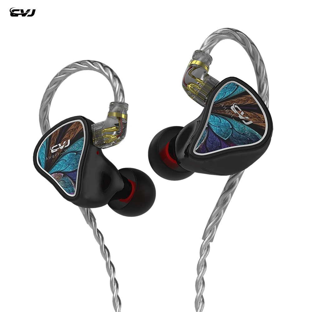 

CVJ Angel Wings Ring Iron high-fidelity Wire ear-in stage monitor level headphones sports running live Karaoke DJ CSK CSN MIRROR