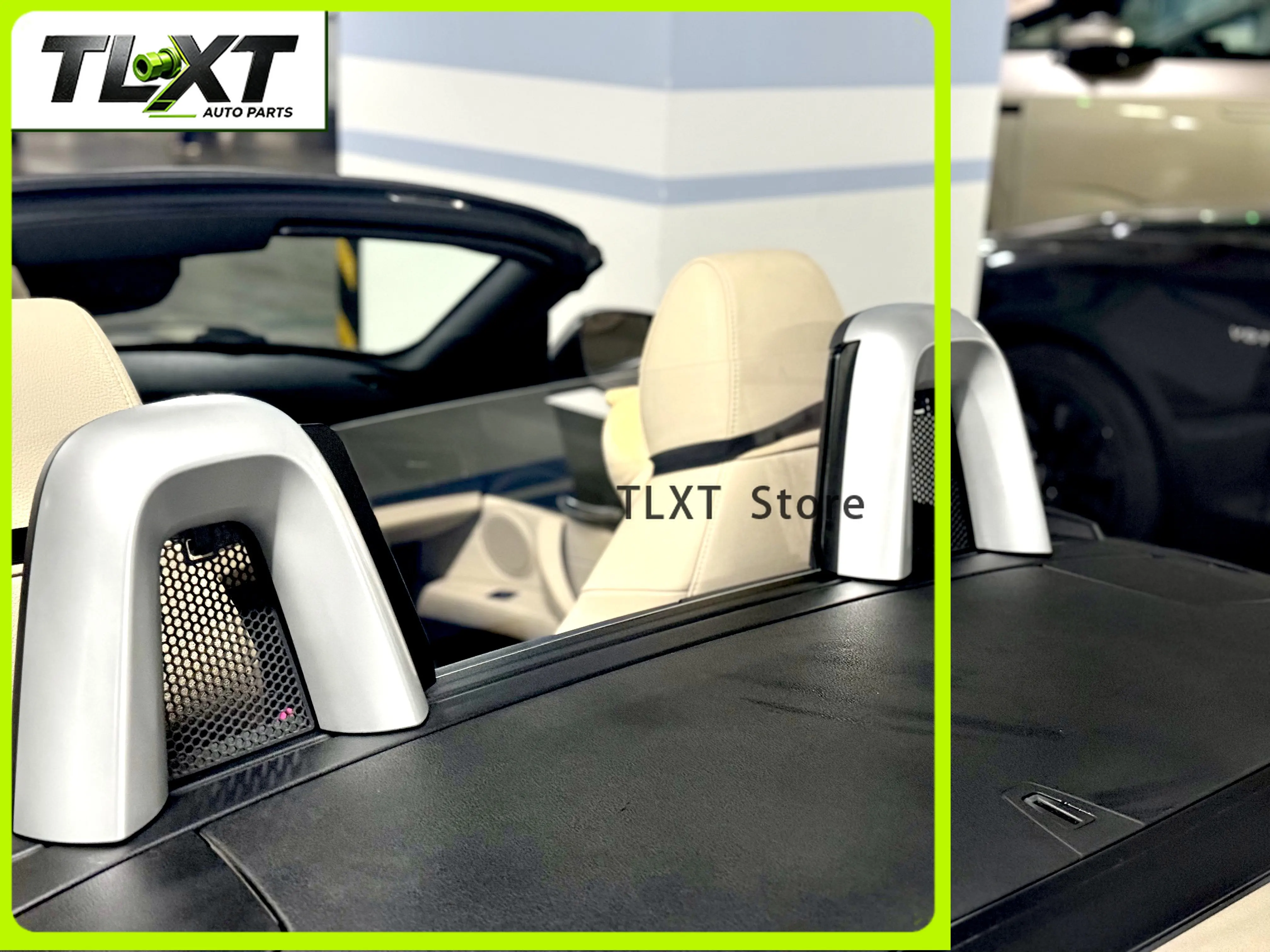 Фото Ветровой дефлектор TLXT для BMW Z4 E89 2009-2015, прозрачный дефлектор для левой и правой сторон, сетка на защитной раме. №3
