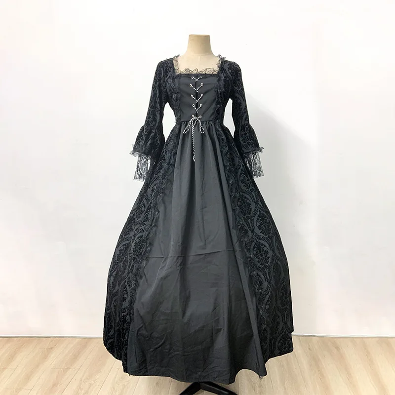 Женское платье в стиле эпохи Возрождения длинная юбка-качели средневековом