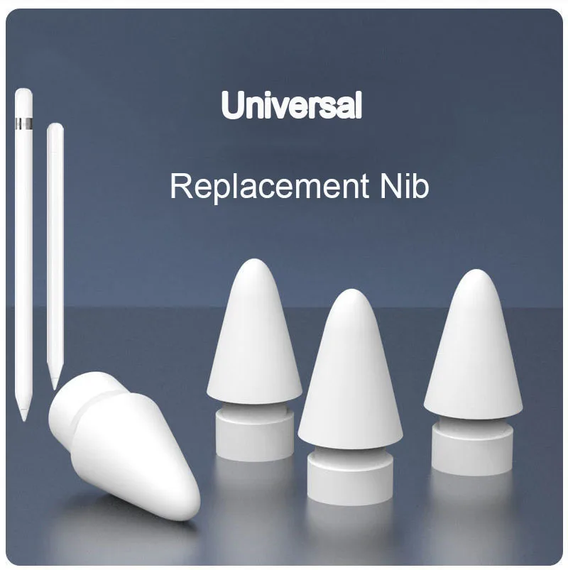 

4PCS For Apple Pencil Tips Spare Nib Replacement Tip For Apple Pencil Generation For Apple Pencil 2nd 1st Nib Stylus Pen Tip