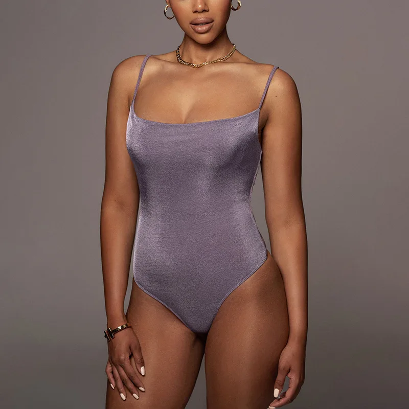 

Женский трикотажный комбидресс Goth, черный облегающий комбидресс в стиле панк на бретелях, с открытой спиной и блестками, уличная одежда, Y2K