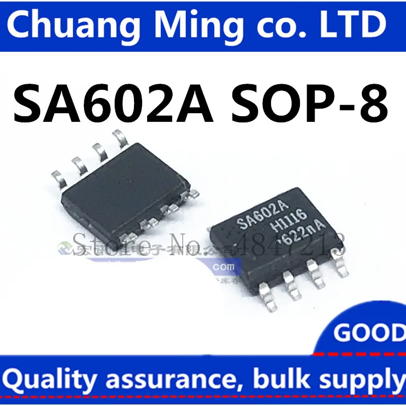 Бесплатная доставка 50 шт./лот SA602 SA602A SA602AD sa602ader NE602A SOP-8Quick доставка в наличии на складе